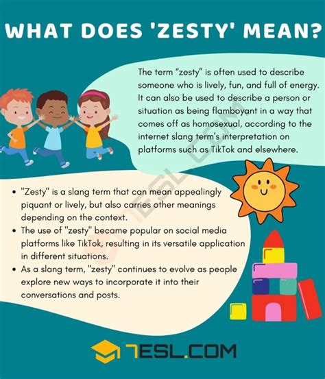 zesty meaning slang